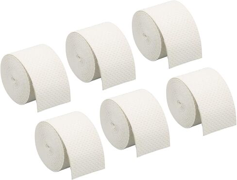 JTLB 6Pcs Tennis Racket Grip Tape, PU Frosted Anti Skid Sweat Absorption Sports Tape, with Premium Stretching Comfort, for Tennis Badminton Squash Fishing Bike Motorcycle in Kuwait