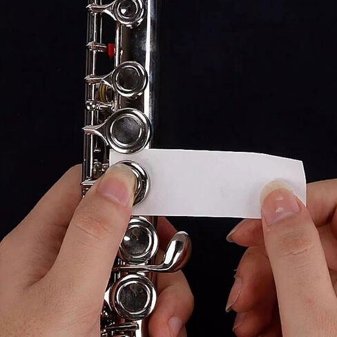 100 Pieces Sax Absorbent Paper,Anti-Sticky Absorbent Cleaner Papers Sax Paper Pad | Portable Button Drying Patches in Kuwait
