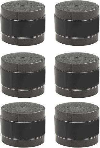JTLB 6Pcs Tennis Racket Grip Tape, PU Frosted Anti Skid Sweat Absorption Sports Tape, with Premium Stretching Comfort, for Tennis Badminton Squash Fishing Bike Motorcycle in Kuwait