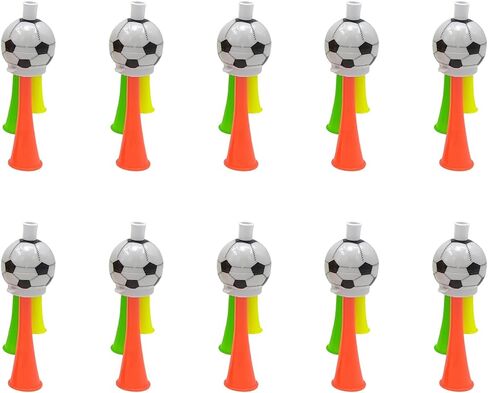 10pcs Air Horns Soccer Fan Trumpet Football Noise Makers for Sport Event and Parades Soccer Game Accessories in Kuwait