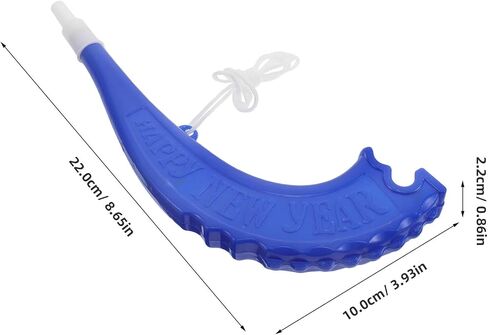 Kisangel 6Pcs Plastic Stadium Horns, 8.6 Inch Loud Noisemakers for Football Games and Sports Events, Blue Vuvuzela Trumpet Favors for Parties and Celebrations in Kuwait