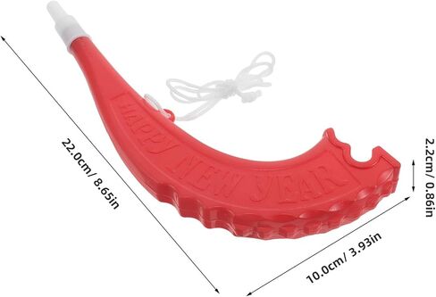 Kisangel 6Pcs Plastic Stadium Horns, 8.6 Inch Loud Noisemakers for Football Games and Sports Events, Colorful Vuvuzela Trumpet Favors for Parties and Celebrations in Kuwait