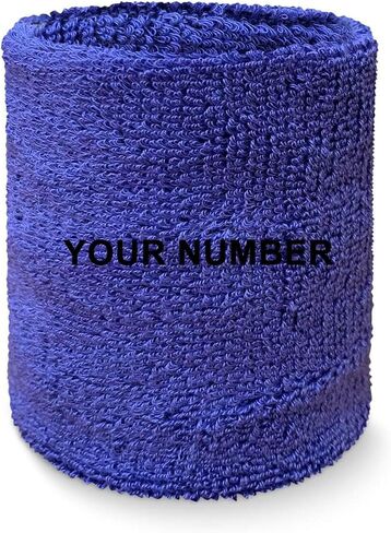 Couver Custom Numbered Event Wristband Wristband Sweatband for Men Women Kids, 1 Piece in Kuwait