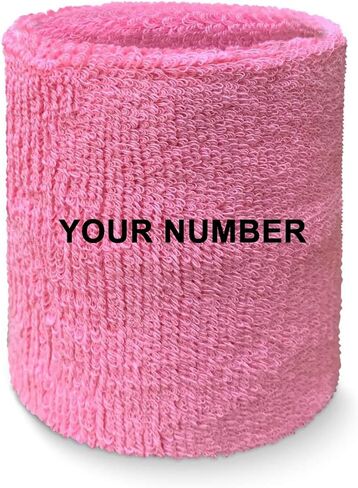 Couver Custom Numbered Event Wristband Wristband Sweatband for Men Women Kids, 1 Piece in Kuwait