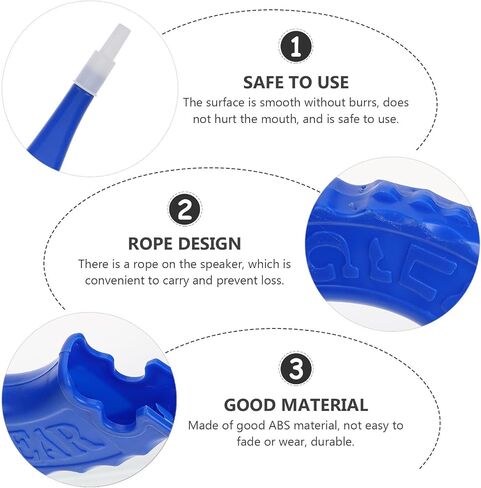 Kisangel 4pcs Plastic Stadium Horns, Soccer Trumpet Noise Makers Handheld Cheer Air Horns for Rosh Hashana Football Sporting Events School Spirit Cheering Prop in Kuwait