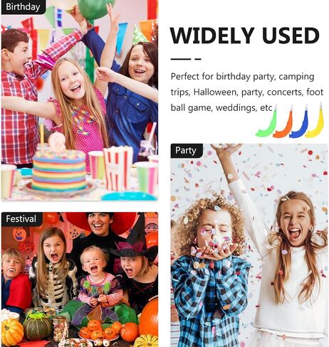 Kisangel 4pcs Plastic Stadium Horns, Soccer Trumpet Noise Makers Handheld Cheer Air Horns for Rosh Hashana Football Sporting Events School Spirit Cheering Prop in Kuwait
