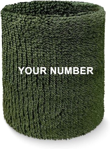 Couver Custom Numbered Event Wristband Wristband Sweatband for Men Women Kids, 1 Piece in Kuwait