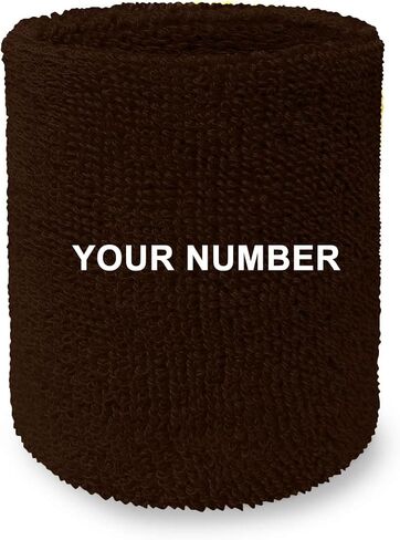 Couver Custom Numbered Event Wristband Wristband Sweatband for Men Women Kids, 1 Piece in Kuwait