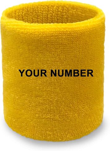 Couver Custom Numbered Event Wristband Wristband Sweatband for Men Women Kids, 1 Piece in Kuwait