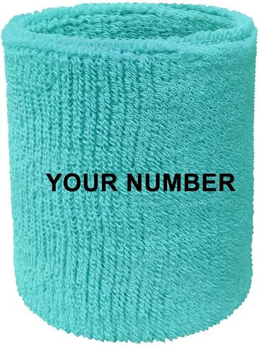 Couver Custom Numbered Event Wristband Wristband Sweatband for Men Women Kids, 1 Piece in Kuwait