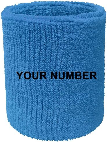 Couver Custom Numbered Event Wristband Wristband Sweatband for Men Women Kids, 1 Piece in Kuwait