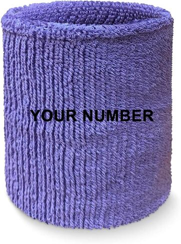 Couver Custom Numbered Event Wristband Wristband Sweatband for Men Women Kids, 1 Piece in Kuwait