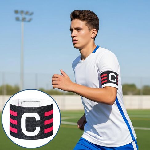 Mabor 4Pcs Soccer Captain Armband, Captain Arm Bands for Soccer | Arm Bands Football for Adults Youth Rugby Basketball Baseball Volleyball Teams, Colored in Kuwait
