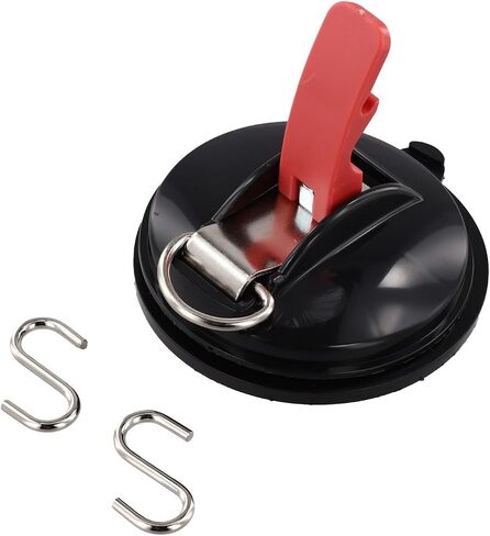 Suction Cup Hooks For Car Camping 100Lbs Capacity Vacuum Anchor With S-Hooks For Tents Tarps Canopies On Smooth Surfaces Glass Tiles Metal in Kuwait