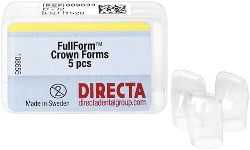 Directa 609633 FullForm Dental Crown Forms I-2 C System Right Central M 5/Pk in Kuwait