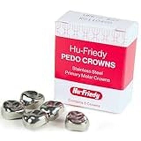 Hu-Friedy SSC-LRD7 تيجان من الفولاذ المقاوم للصدأ الجزء السفلي الأيمن من المرحلة الابتدائية الأولى #7 5/Pk in Kuwait