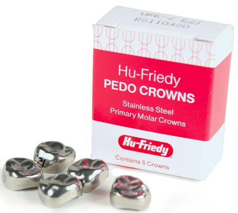 Hu-Friedy SSC-LRD7 تيجان من الفولاذ المقاوم للصدأ الجزء السفلي الأيمن من المرحلة الابتدائية الأولى #7 5/Pk in Kuwait