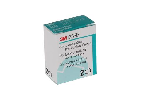 3M ESPE DUR4 التاج المولي الأساسي الأول، الجزء العلوي الأيمن، الحجم 8.0، الفولاذ المقاوم للصدأ (عبوة من 5) in Kuwait