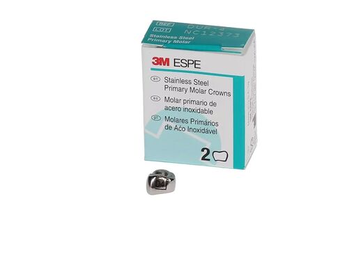 3M ESPE DUR4 التاج المولي الأساسي الأول، الجزء العلوي الأيمن، الحجم 8.0، الفولاذ المقاوم للصدأ (عبوة من 5) in Kuwait