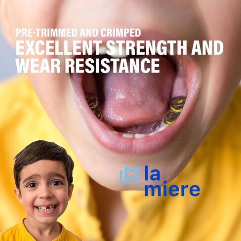 LA MIERE 48 قطعة من تاج الأسنان للأطفال، تيجان بيدو المولي الأساسي باللون الذهبي، 48 مقاسًا/صندوق in Kuwait