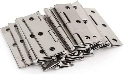 3-Inch 304 Stainless Steel Door Hinges, Stainless Steel Color, for Cabinets, Boxes and Solid Wood Doors, 20 Pack with Screws in Kuwait