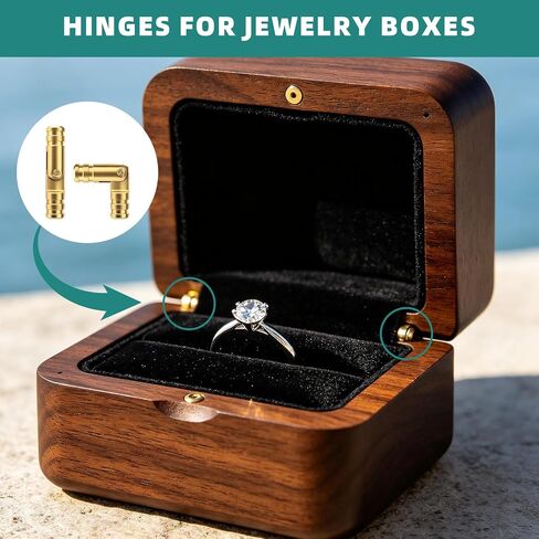 28 Pcs Hidden Brass Barrel Hinges, 8mm 10mm 5x19mm 20x4mm Concealed Barrel Hinges, 180 Degree and 135 Degree Opening Angle for Jewelry Box Wooden Cabinet DIY Craft with Screws and Screwdriver in Saudi Arabia