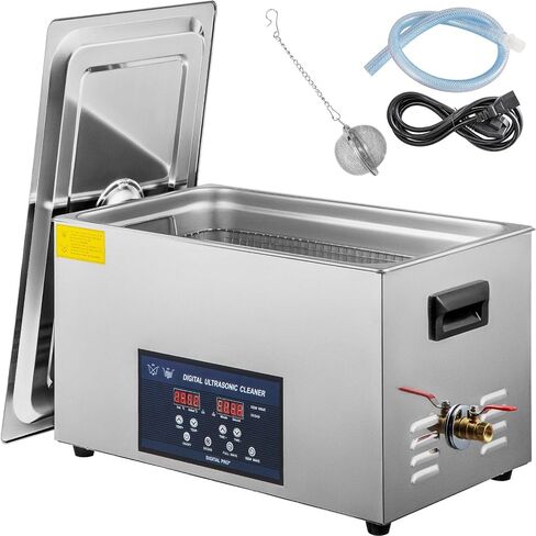 30L Ultrasonic Cleaner 28/40khz Dual Frequency Professional Ultrasonic Parts Cleaner with Heater Timer for Parts Dental Instruments Cleaning in Kuwait