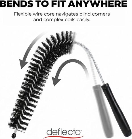Deflecto Flexible Appliance Brush 20" Long, Dryer Vent, Refrigerator and AC Coils - Bendable Wire Brush for Lint, Dust & Debris, Hard-to-Reach Vents, Crevices, Essential Home Maintenance Tool in Kuwait