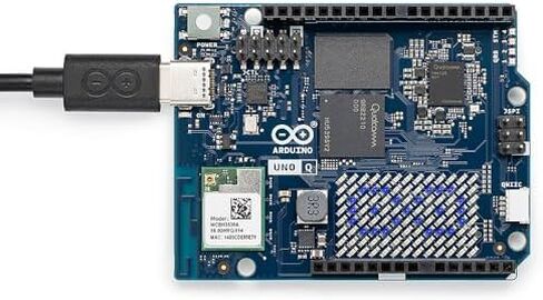 Arduino UNO Q 4GB AI Board + 45W USB‑C Power Supply, Linux, Wi‑Fi, Bluetooth for Robotics in Kuwait