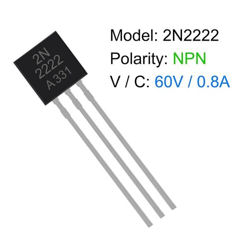 100 قطعة 2N2222 NPN 60V 0.8A 0.5W 250MHZ الطاقة N2222 مكبر للصوت الترانزستور للأغراض العامة الترانزستورات 800mA in Kuwait