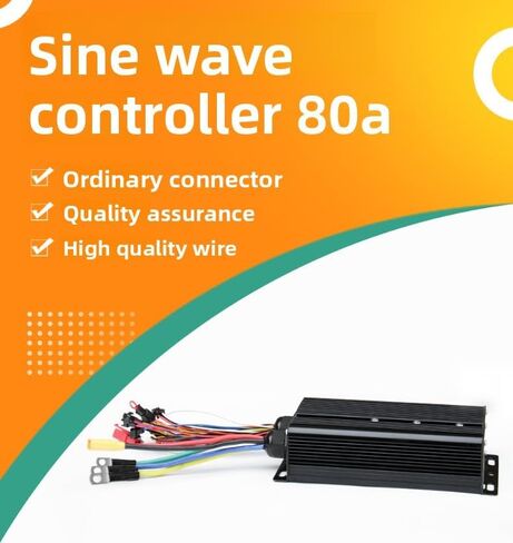 48-72V 80A Electric Bike Controller Three Mode 18 Tube Sine Wave Electric Bicycle Controller with XT90, Aluminum Alloy 3000W 5000W E-Bike Control System for Lithium Battery Modification Accessories in Kuwait