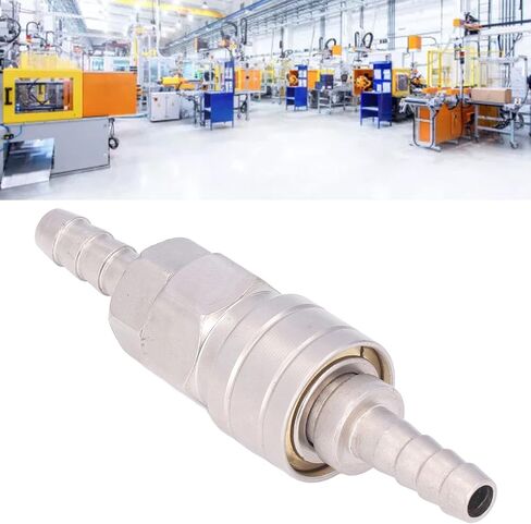 Brass Air Coupler, Self Locking, Quick Connect, Pneumatic Hose Fittings, Plated Stainless Steel, 8mm Long Tail, for Automotive Repair, Industrial Machinery, DIY Projects, Ho in Kuwait