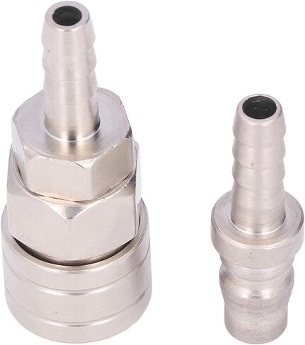 Brass Air Coupler, Self Locking, Quick Connect, Pneumatic Hose Fittings, Plated Stainless Steel, 8mm Long Tail, for Automotive Repair, Industrial Machinery, DIY Projects, Ho in Kuwait