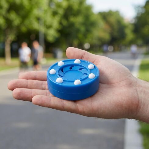 Kisangel 3pcs Inline Hockey Puck with Rollers: Outdoor Roller Hockey Pucks for Practice - Games for Parking Lot, Road and Family Nights in Saudi Arabia