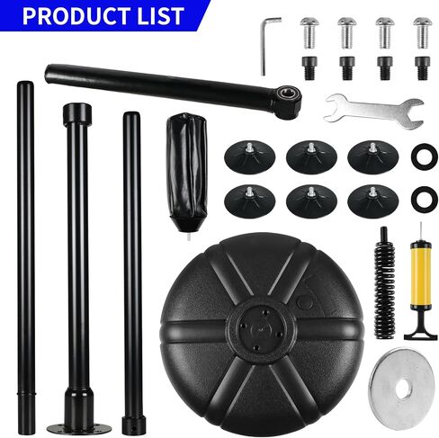 SYNTECSO Spinning Reflex Bar with Punching Bag, HAdjustable Height Boxing Bar, Boxing Speed Trainer for Home Gym in Kuwait