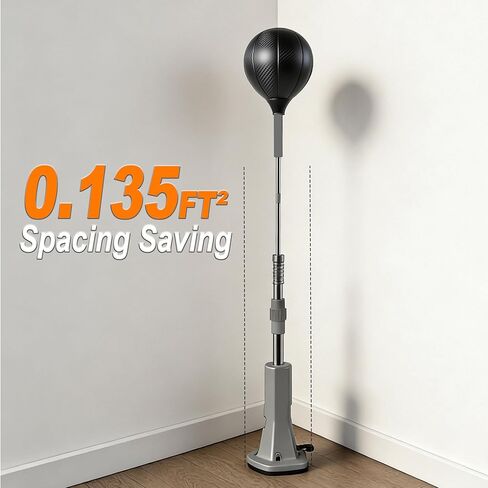 Speed Punching Bag with Stand(Rubber Mat), Vacuum Suction Base Adjustable Reflex Ball for Kids Teens Adults, Home Office Boxing Training Equipment for Stress Relief Workout for Boys in Kuwait
