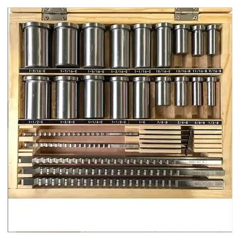 Keyway Broach Set 30pcs HSS Inch Size 5 Broaches with 18 Bushings and 7pcs Shims Precision Engineering in Saudi Arabia