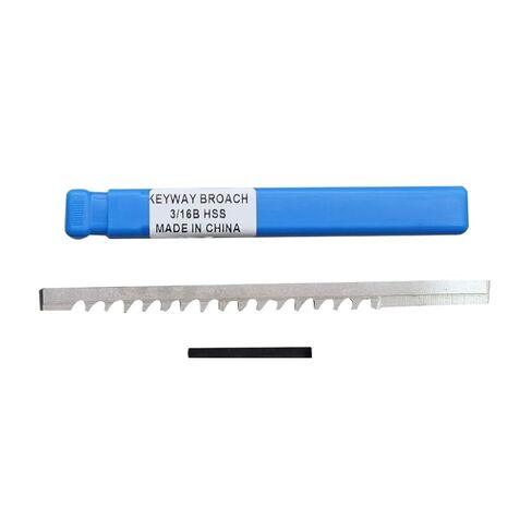 Push Type Keyway Broach 3/16 B Inch Size for CNC Broaching Machine Metalworking High Speed Steel HSS Cutting Tool Precision Engineering in Saudi Arabia