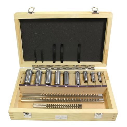 18 قطعة HSS متري الحجم Keyway Broach مجموعات أدوات للمخرطة ، B-4mm ، B-5mm ، C-6mm ، C-8mm Keyway حجم الهندسة الدقيقة in Kuwait