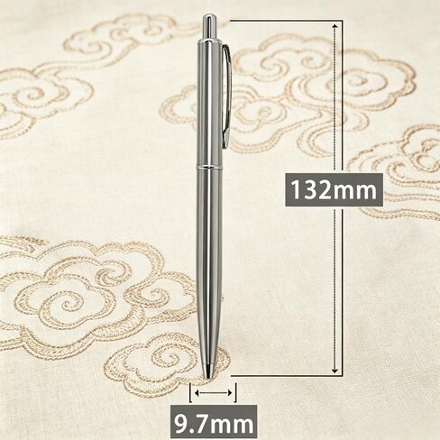 Premium Staflist Steel Point Pen-1.0 مم أسود غامق LNK LNK أقلام القابلة لإعادة الملء (2 حزمة)-أدوات كتابة المعادن التنفيذية لمكتب الكتابة السلس ، الأعمال in Kuwait