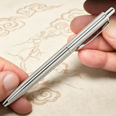 Premium Staflist Steel Point Pen-1.0 مم أسود غامق LNK LNK أقلام القابلة لإعادة الملء (2 حزمة)-أدوات كتابة المعادن التنفيذية لمكتب الكتابة السلس ، الأعمال in Kuwait