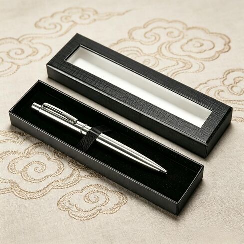 Premium Staflist Steel Point Pen-1.0 مم أسود غامق LNK LNK أقلام القابلة لإعادة الملء (2 حزمة)-أدوات كتابة المعادن التنفيذية لمكتب الكتابة السلس ، الأعمال in Kuwait