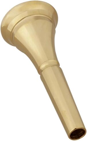 CALLARON Portable Copper French Horn Mouthpiece for Beginners, Easy to Clean, Lightweight Sturdy Horn Accessory for Concerts and Schools, Golden Finish Instrument Mouth Replacement in Kuwait