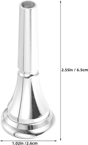 YARNOW 2pcs French Horn Mouthpiece Replacement, Copper Horn Mouthpiece Replacement for Students and Professionals Practice and Performance in Kuwait