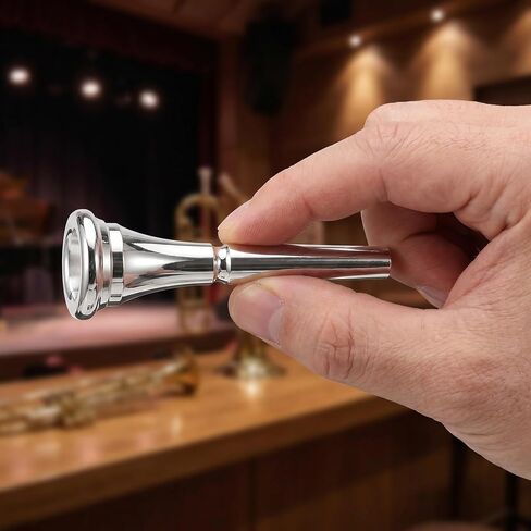 Kisangel 2pcs Copper French Horn Mouthpiece Replacement, Horn Accessories Musical Instrument Tool, Practice Brass Instrument Supply for Band Stage Beginner Player in Kuwait