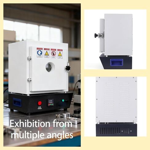 Electric Kiln Sintering Furnace,1500W Compact Tabletop Melting Oven,Jewelry Casting Burnout Furnace with Observation Window in Kuwait