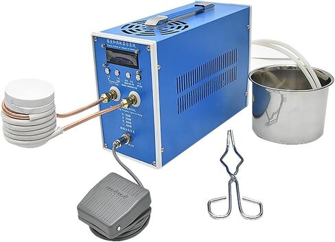 آلة التسخين بالتردد العالي فرن صهر المعادن السخان التعريفي لحام معدات تبريد المعادن (2500W ZDBT-4) in Kuwait