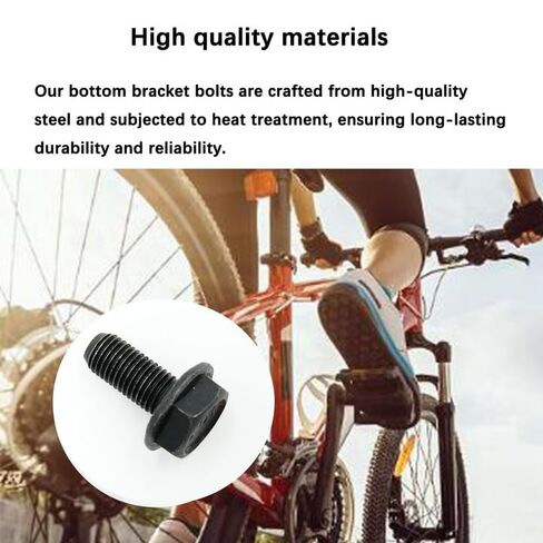 4 قطعة مسامير كرنك الدراجة M8x18mm - مسامير تثبيت سفلية سداسية 8 مم لدراجة MTB/الطريق - مسامير تثبيت مجموعة الكرنك المستدقة المربعة in Kuwait