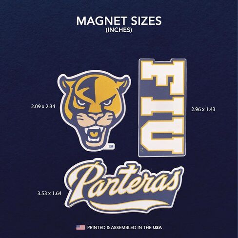Desert Cactus Florida International University Acrylic Magnet 3 Pack FIU Panthers Decorative Design Officially Licensed (Magnet Set A) in Kuwait