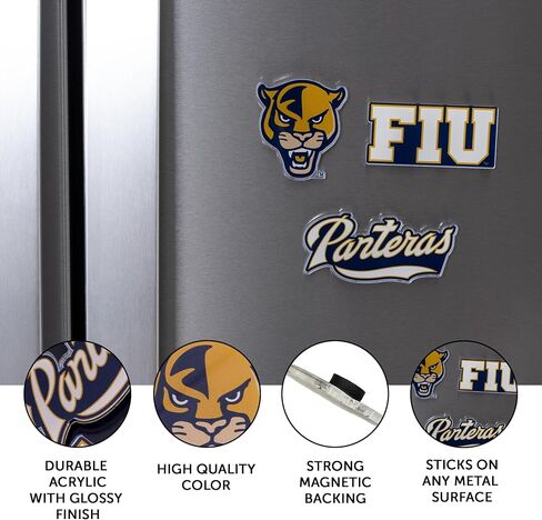Desert Cactus Florida International University Acrylic Magnet 3 Pack FIU Panthers Decorative Design Officially Licensed (Magnet Set A) in Kuwait